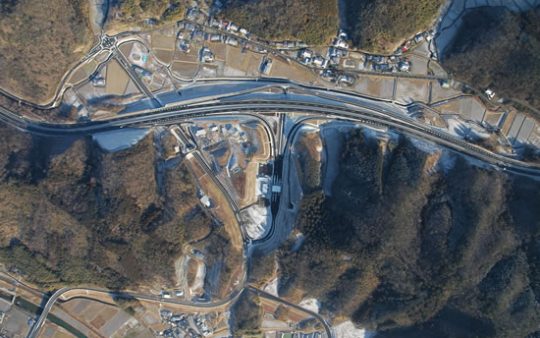 中国自動車道作東ＩＣ工事